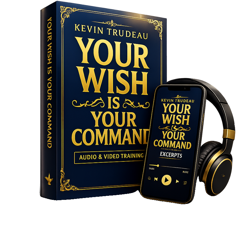Your Wish Is Your Command — Kevin Trudeau audio & video training: book, phone audio player, and headphones